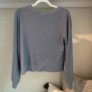 lululemon athletica crossover sweater, chambray blue
